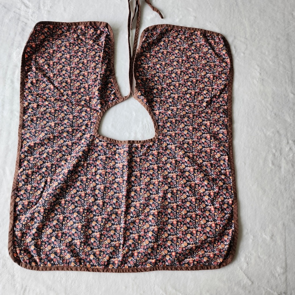 Adult Bib Special Needs Seniors Brown Floral Men's Womens Big Kids Fall